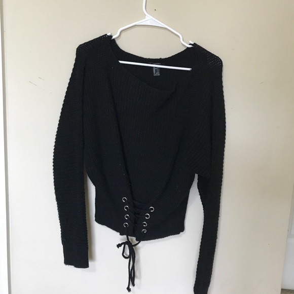 Black Sweater with corset front - Picture 1 of 1